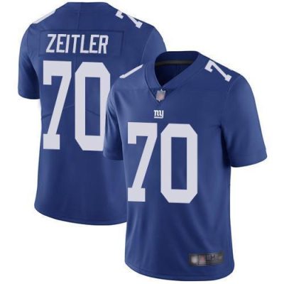 Nike New York Giants #70 Kevin Zeitler Royal Blue Team Color Men's Stitched NFL Vapor Untouchable Limited Jersey Men's