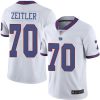 Nike New York Giants #70 Kevin Zeitler White Men's Stitched NFL Limited Rush Jersey Men's