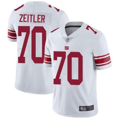 Nike New York Giants #70 Kevin Zeitler White Men's Stitched NFL Vapor Untouchable Limited Jersey Men's