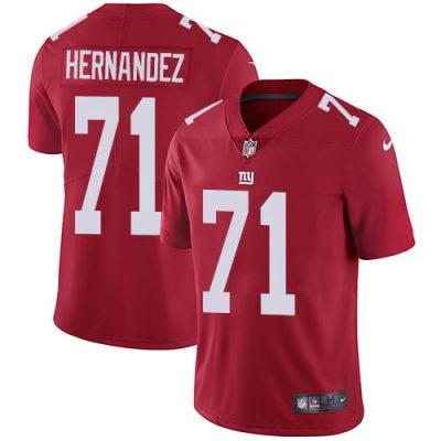 Nike New York Giants #71 Will Hernandez Red Alternate Men's Stitched NFL Vapor Untouchable Limited Jersey Men's