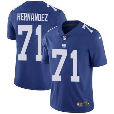 Nike New York Giants #71 Will Hernandez Royal Blue Team Color Men's Stitched NFL Vapor Untouchable Limited Jersey Men's