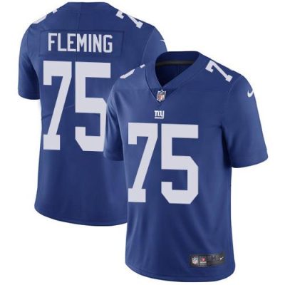 Nike New York Giants #75 Cameron Fleming Royal Blue Team Color Men's Stitched NFL Vapor Untouchable Limited Jersey Men's