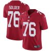 Nike New York Giants #76 Nate Solder Red Alternate Men's Stitched NFL Vapor Untouchable Limited Jersey Men's