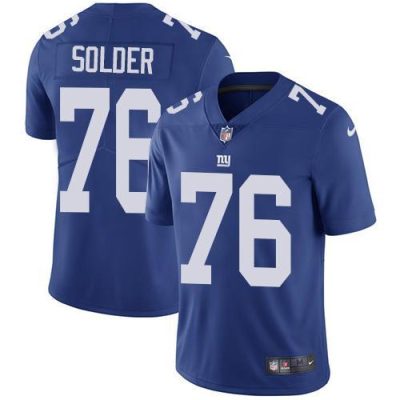 Nike New York Giants #76 Nate Solder Royal Blue Team Color Men's Stitched NFL Vapor Untouchable Limited Jersey Men's