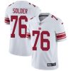 Nike New York Giants #76 Nate Solder White Men's Stitched NFL Vapor Untouchable Limited Jersey Men's