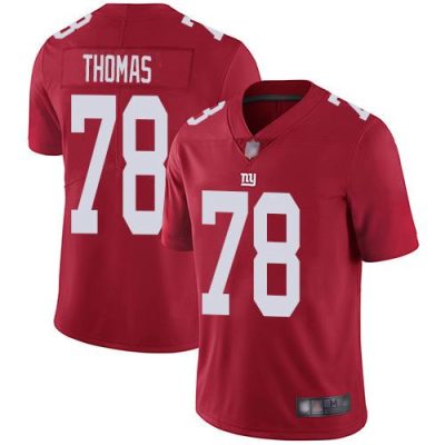 Nike New York Giants #78 Andrew Thomas Red Men's Stitched NFL Limited Inverted Legend Jersey Men's
