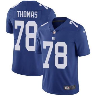 Nike New York Giants #78 Andrew Thomas Royal Blue Team Color Men's Stitched NFL Vapor Untouchable Limited Jersey Men's