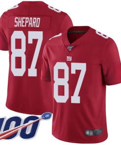 Nike New York Giants #87 Sterling Shepard Red Men's Stitched NFL Limited Inverted Legend 100th Season Jersey Men's