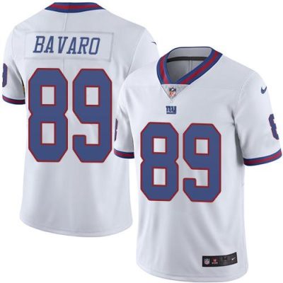 Nike New York Giants #89 Mark Bavaro White Men's Stitched NFL Limited Rush Jersey Men's