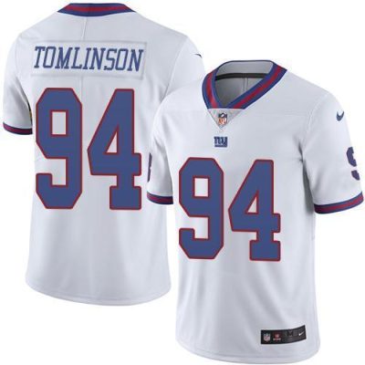 Nike New York Giants #94 Dalvin Tomlinson White Men's Stitched NFL Limited Rush Jersey Men's