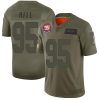 Nike New York Giants #95 B.J. Hill Camo Men's Stitched NFL Limited 2019 Salute To Service Jersey Men's