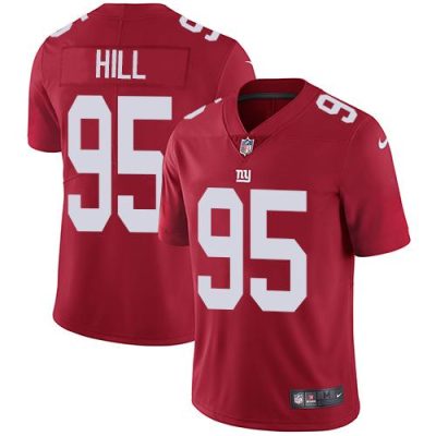 Nike New York Giants #95 B.J. Hill Red Alternate Men's Stitched NFL Vapor Untouchable Limited Jersey Men's