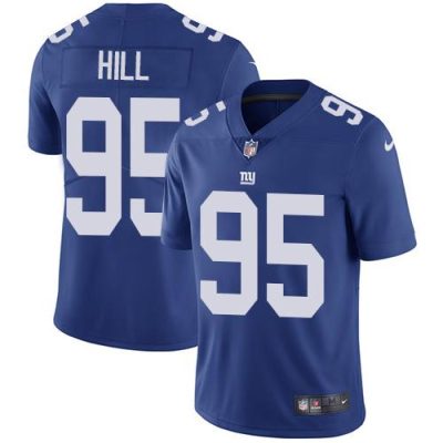 Nike New York Giants #95 B.J. Hill Royal Blue Team Color Men's Stitched NFL Vapor Untouchable Limited Jersey Men's