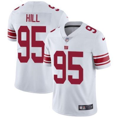 Nike New York Giants #95 B.J. Hill White Men's Stitched NFL Vapor Untouchable Limited Jersey Men's