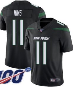 Nike New York Jets #11 Denzel Mim Black Alternate Stitched NFL 100th Season Vapor Untouchable Limited Jersey