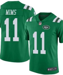 Nike New York Jets #11 Denzel Mim Green Stitched NFL Limited Rush Jersey