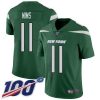 Nike New York Jets #11 Denzel Mim Green Team Color Stitched NFL 100th Season Vapor Untouchable Limited Jersey