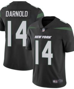Nike New York Jets #14 Sam Darnold Black Alternate Stitched NFL Vapor Untouchable Limited Jersey