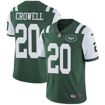 Nike New York Jets #20 Isaiah Crowell Green Team Color Stitched NFL Vapor Untouchable Limited Jersey