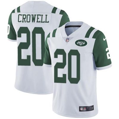 Nike New York Jets #20 Isaiah Crowell White Stitched NFL Vapor Untouchable Limited Jersey