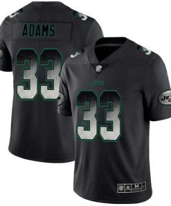 Nike New York Jets #33 Jamal Adams Black Stitched NFL Vapor Untouchable Limited Smoke Fashion Jersey