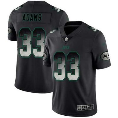 Nike New York Jets #33 Jamal Adams Black Stitched NFL Vapor Untouchable Limited Smoke Fashion Jersey