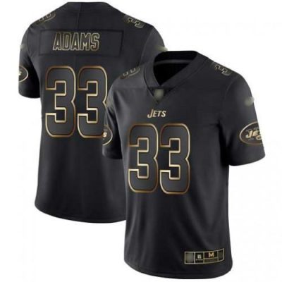 Nike New York Jets #33 Jamal Adams Black/Gold Stitched NFL Vapor Untouchable Limited Jersey