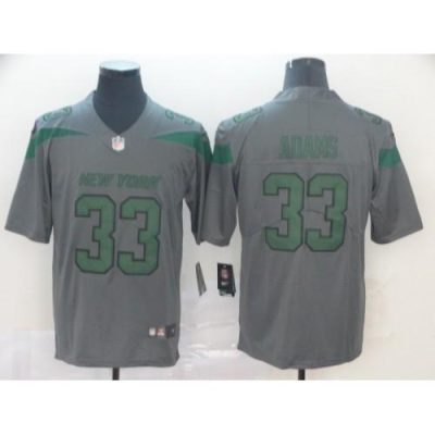 Nike New York Jets #33 Jamal Adams Gray Stitched NFL Limited Inverted Legend Jersey