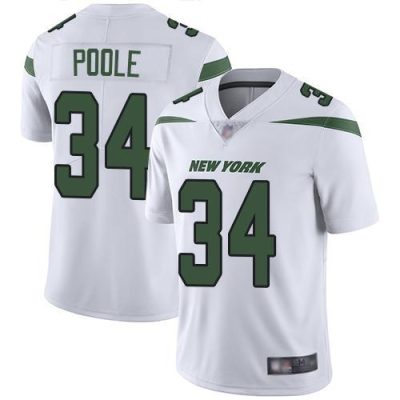 Nike New York Jets #34 Brian Poole White Stitched NFL Vapor Untouchable Limited Jersey