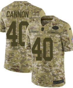 Nike New York Jets #40 Trenton Cannon Camo Stitched NFL Limited 2018 Salute To Service Jersey
