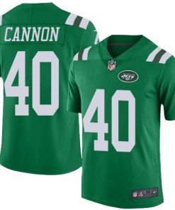 Nike New York Jets #40 Trenton Cannon Green Stitched NFL Limited Rush Jersey