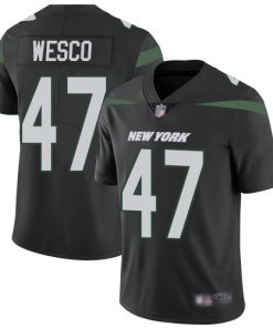 Nike New York Jets #47 Trevon Wesco Black Alternate Stitched NFL Vapor Untouchable Limited Jersey