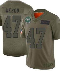 Nike New York Jets #47 Trevon Wesco Camo Stitched NFL Limited 2019 Salute To Service Jersey