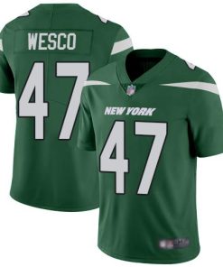 Nike New York Jets #47 Trevon Wesco Green Team Color Stitched NFL Vapor Untouchable Limited Jersey