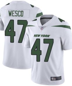 Nike New York Jets #47 Trevon Wesco White Stitched NFL Vapor Untouchable Limited Jersey
