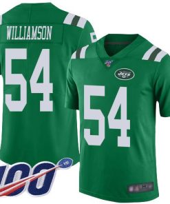 Nike New York Jets #54 Avery Williamson Green Stitched NFL Limited Rush 100th Season Jersey