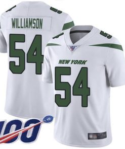 Nike New York Jets #54 Avery Williamson White Stitched NFL 100th Season Vapor Limited Jersey