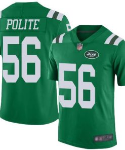 Nike New York Jets #56 Jachai Polite Green Stitched NFL Limited Rush Jersey