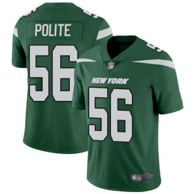Nike New York Jets #56 Jachai Polite Green Team Color Stitched NFL Vapor Untouchable Limited Jersey