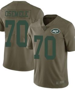 Nike New York Jets #70 Kelechi Osemele Olive Stitched NFL Limited 2017 Salute to Service Jersey