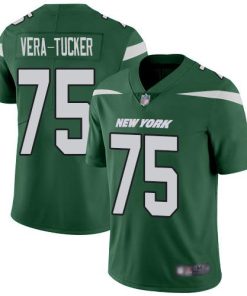 Nike New York Jets #75 Alijah Vera-Tucker Green Team Color Stitched NFL Vapor Untouchable Limited Jersey