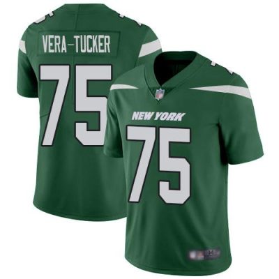 Nike New York Jets #75 Alijah Vera-Tucker Green Team Color Stitched NFL Vapor Untouchable Limited Jersey