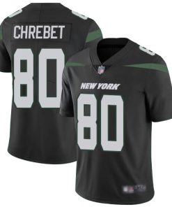 Nike New York Jets #80 Wayne Chrebet Black Alternate Stitched NFL Vapor Untouchable Limited Jersey