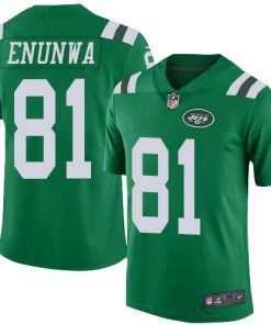 Nike New York Jets #81 Quincy Enunwa Green Stitched NFL Limited Rush Jersey