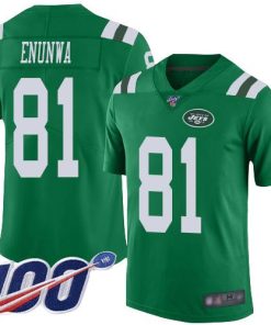 Nike New York Jets #81 Quincy Enunwa Green Stitched NFL Limited Rush 100th Season Jersey