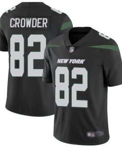 Nike New York Jets #82 Jamison Crowder Black Alternate Stitched NFL Vapor Untouchable Limited Jersey