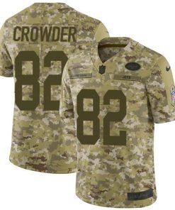 Nike New York Jets #82 Jamison Crowder Camo Stitched NFL Limited 2018 Salute To Service Jersey