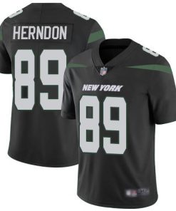 Nike New York Jets #89 Chris Herndon Black Alternate Stitched NFL Vapor Untouchable Limited Jersey