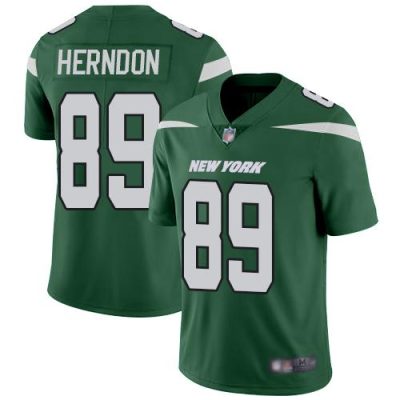 Nike New York Jets #89 Chris Herndon Green Team Color Stitched NFL Vapor Untouchable Limited Jersey