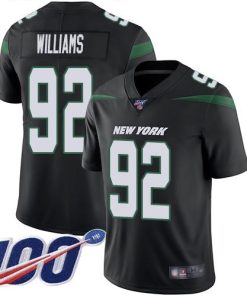 Nike New York Jets #92 Leonard Williams Black Alternate Stitched NFL 100th Season Vapor Limited Jersey